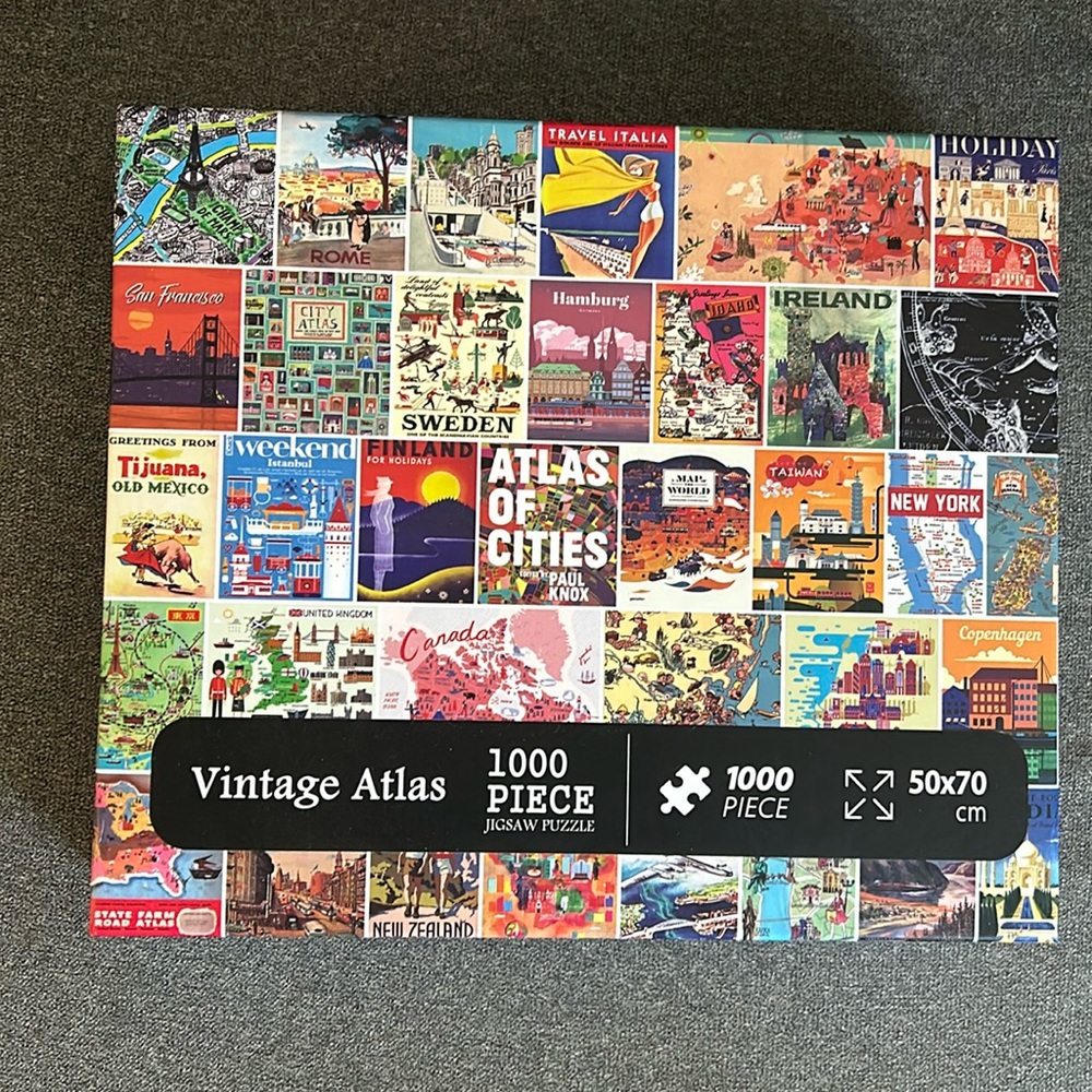 Vintage Atlas Puzzle